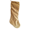Chaussette de Noël Fait Main en Velour de Soie Luigi Bevilacqua Ca' d'Oro Bleu Indigo