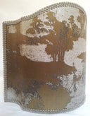 Venetian Lamp Shade Bronze and Silver Jacquard Rubelli Fabric Sumi Pattern