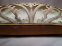 Green & Gold Silk Jacquard Serlio Rubelli Fabric - Handmade Decorative Pillow