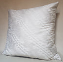 Handmade Decorative Pillow Made With Fortuny Fabric – Ivory & Gold Onde Pattern
