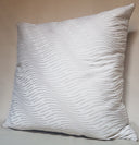 Handmade Decorative Pillow Made With Fortuny Fabric – Ivory & Gold Onde Pattern