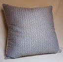 Handmade Decorative Pillow Made With Fortuny Fabric – Black & Silver Tapa Pattern