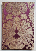 Rubelli Fabric Covered Journal Hardcover Notebook Silk Brocatelle Amethyst & Gold Tebaldo Pattern