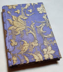 Rubelli Fabric Covered Journal Hardcover Notebook Silk Jacquard Purple & Gold Les Indes Galantes Pattern