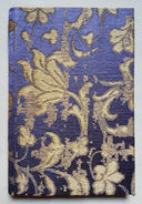 Rubelli Fabric Covered Journal Hardcover Notebook Silk Jacquard Purple & Gold Les Indes Galantes Pattern