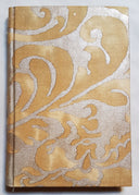 Fortuny Fabric Covered Journal Hardcover Notebook Gold Museum Caravaggio Pattern