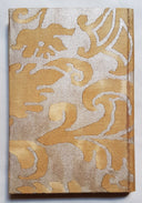 Fortuny Fabric Covered Journal Hardcover Notebook Gold Museum Caravaggio Pattern