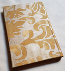 Fortuny Fabric Covered Journal Hardcover Notebook Gold Museum Caravaggio Pattern