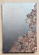 Rubelli Fabric Covered Journal Hardcover Notebook Silk Lampas Blue Sherazade Pattern