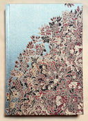 Rubelli Fabric Covered Journal Hardcover Notebook Silk Lampas Blue Sherazade Pattern