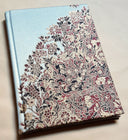 Rubelli Fabric Covered Journal Hardcover Notebook Silk Lampas Blue Sherazade Pattern