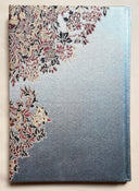 Rubelli Fabric Covered Journal Hardcover Notebook Silk Lampas Blue Sherazade Pattern