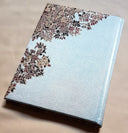 Rubelli Fabric Covered Journal Hardcover Notebook Silk Lampas Blue Sherazade Pattern