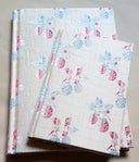 Rubelli Fabric Covered Journal Hardcover Notebook Silk Liseré Fragole Pattern