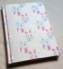 Rubelli Fabric Covered Journal Hardcover Notebook Silk Liseré Fragole Pattern