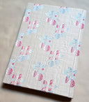 Rubelli Fabric Covered Journal Hardcover Notebook Silk Liseré Fragole Pattern