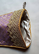 Luxury Christmas Stocking Fortuny Fabric Chinese Plum & Gold Murillo Pattern