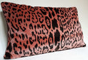 Handmade Decorative Pillow Made With Luigi Bevilacqua Pink Velvet Leopardo Pattern