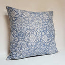 Handmade Decorative Pillow Made With Fortuny Fabric – Cornflower Blue & Antique White Alberelli Pattern