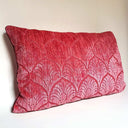Handmade Decorative Pillow Made With Luigi Bevilacqua Velvet Hibiscus Palmyra Pattern