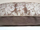 Handmade Decorative Pillow Made With Fortuny Fabric – Grey, Brown & Silvery Gold Cimarosa Pattern