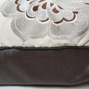 Handmade Decorative Pillow Made With Silk Brocade Rubelli Fabric Silver Pantalon Pattern