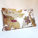 Handmade Decorative Pillow Made With Silk Brocade Rubelli Fabric Gold Pantalon Pattern