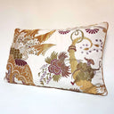 Handmade Decorative Pillow Made With Silk Brocade Rubelli Fabric Gold Pantalon Pattern