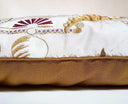 Handmade Decorative Pillow Made With Silk Brocade Rubelli Fabric Gold Pantalon Pattern