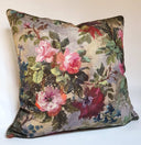 Floral Handmade Decorative Pillow Made With Rubelli Printed Fabric Autumn Violetta Pattern