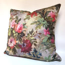 Floral Handmade Decorative Pillow Made With Rubelli Printed Fabric Autumn Violetta Pattern