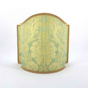 Venetian Lampshade in Rubelli Silk Damask Fabric Jade Green Ruzante Pattern Half Lamp Shade