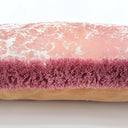 Handmade Decorative Pillow Made With With Brush Fringe Pink Silk Lampas Rubelli Fabric Michelle Pattern