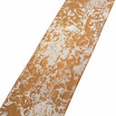 Table Runner with Pointed Ends And Tassels Rubelli Jacquard Fabric Grey Gritti Pattern