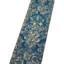 Table Runner with Tassel Trim Rubelli Jacquard Fabric Blue Barry Lyndon Pattern