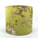 Drum Lampshade Jade Green Silk Brocade Rubelli Fabric Lady Hamilton Pattern
