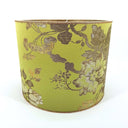 Drum Lampshade Jade Green Silk Brocade Rubelli Fabric Lady Hamilton Pattern