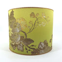 Drum Lampshade Jade Green Silk Brocade Rubelli Fabric Lady Hamilton Pattern