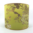 Drum Lampshade Jade Green Silk Brocade Rubelli Fabric Lady Hamilton Pattern