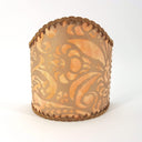 Wall Sconce Clip-On Shield Shade Fortuny Campanelle Apricot Monotones & Silvery Gold