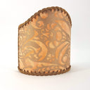 Wall Sconce Clip-On Shield Shade Fortuny Campanelle Apricot Monotones & Silvery Gold