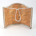 Wall Sconce Clip-On Shield Shade Fortuny Campanelle Apricot Monotones & Silvery Gold