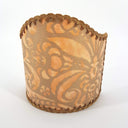 Wall Sconce Clip-On Shield Shade Fortuny Campanelle Apricot Monotones & Silvery Gold
