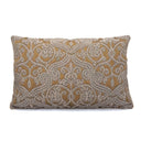 Handmade Decorative Pillow Made With Silk Jacquard Rubelli Fabric Brown & Silver Trebisonda Pattern
