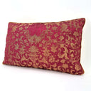 Cardinal & Gold Silk Jacquard Les Indes Galantes Rubelli Fabric - Handmade Decorative Pillow