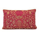 Cardinal & Gold Silk Jacquard Les Indes Galantes Rubelli Fabric - Handmade Decorative Pillow