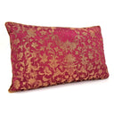 Cardinal & Gold Silk Jacquard Les Indes Galantes Rubelli Fabric - Handmade Decorative Pillow