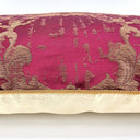 Cardinal & Gold Silk Jacquard Les Indes Galantes Rubelli Fabric - Handmade Decorative Pillow