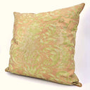 Handmade Decorative Pillow Made With Fortuny Fabric – Bayou Green & Gold Sevigne Pattern