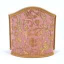 Venetian Lampshade in Rubelli Silk Jacquard Fabric Pink and Gold Les Indes Galantes Pattern